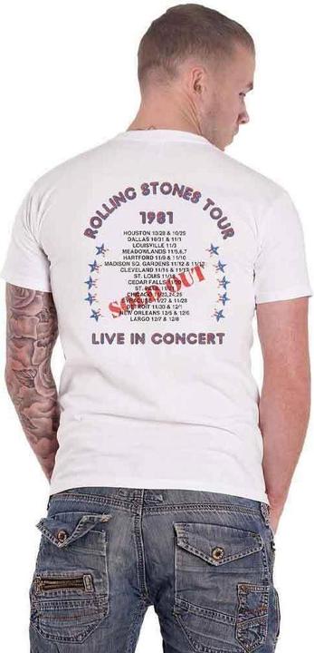 Image du produit The Rolling Stones Adulte 81 Tour Dragon TShirt en coton (S)