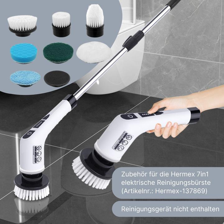 Immagine prodotto Hermex Ersatzbürsten für elektrische Reinigungsbürste Reinigungswerkzeug Schrubber (1 pz.)