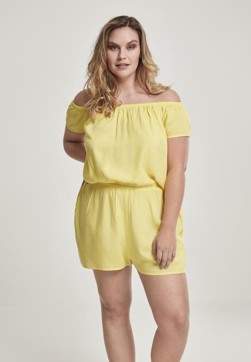 Actual product image Urban Classics Ladies Off Shoulder Short Jumpsuit (5XL)