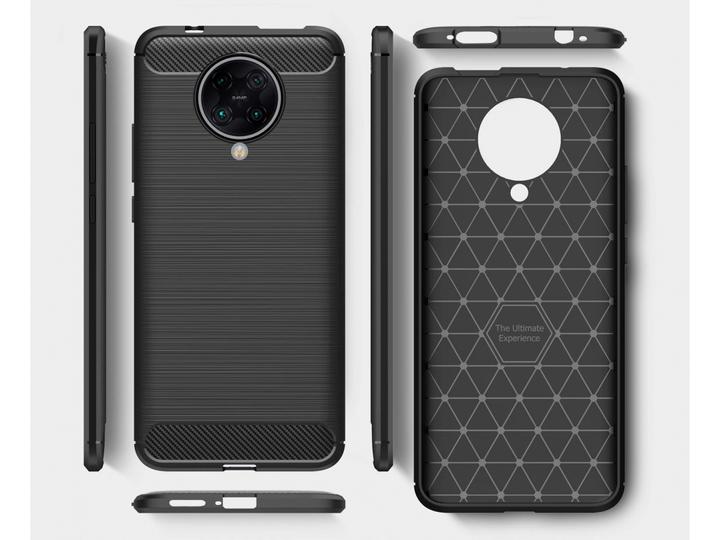 Actual product image Screenguard Xiaomi Poco F2 Pro Cover Carbon Brushed Soft TPU (Xiaomi Poco F2 Pro)