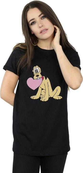 Immagine prodotto Disney Pluto Love Heart Maglietta Ampia Donna (S)