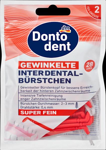 Produktbild dm Dontodent Interdentalbürsten gewinkelt rosa 0,4 mm ISO 2 (28 x, 0.40 mm)