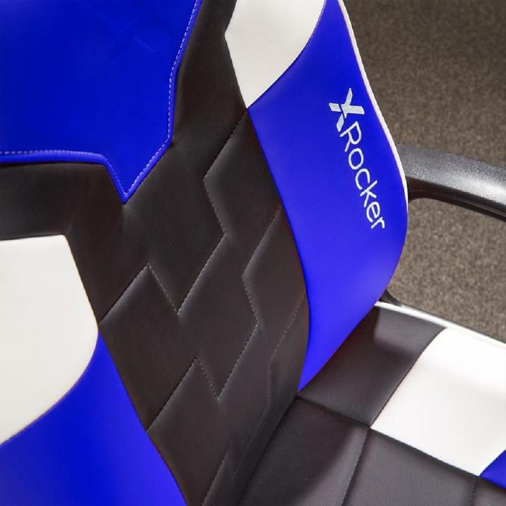 Actual product image X Rocker Gaming chair Saturn children /grey/blue