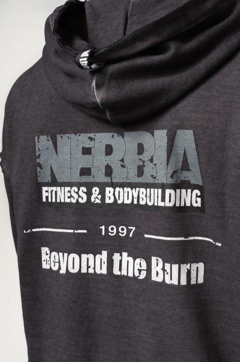 Produktbild Nebbia Washed-off Hoodie mit Reissverschluss Gym Bro 362 - black (XL)