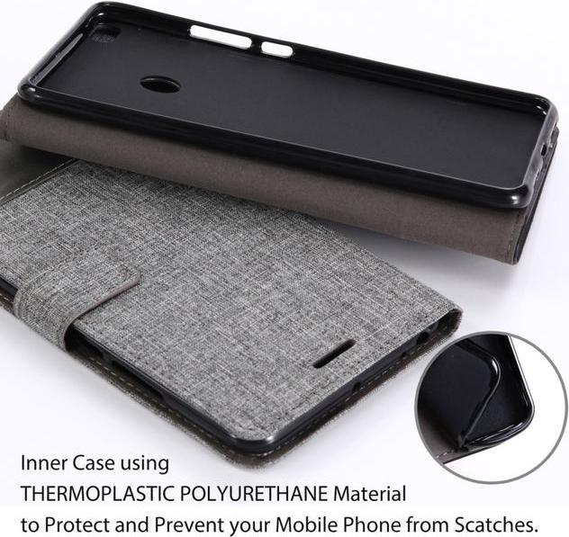 Actual product image MU Classic Two-coloured leather/fabric cover (Mi Max 2)