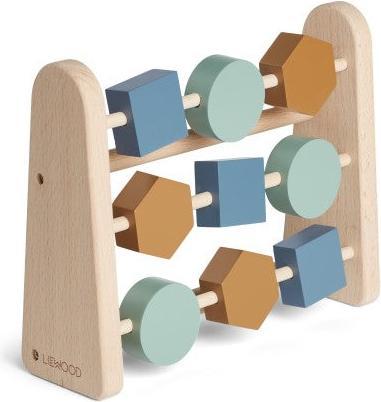 Produktbild Liewood Abakus Rechenschieber Astrid aus Buchenholz Geometric Blue
