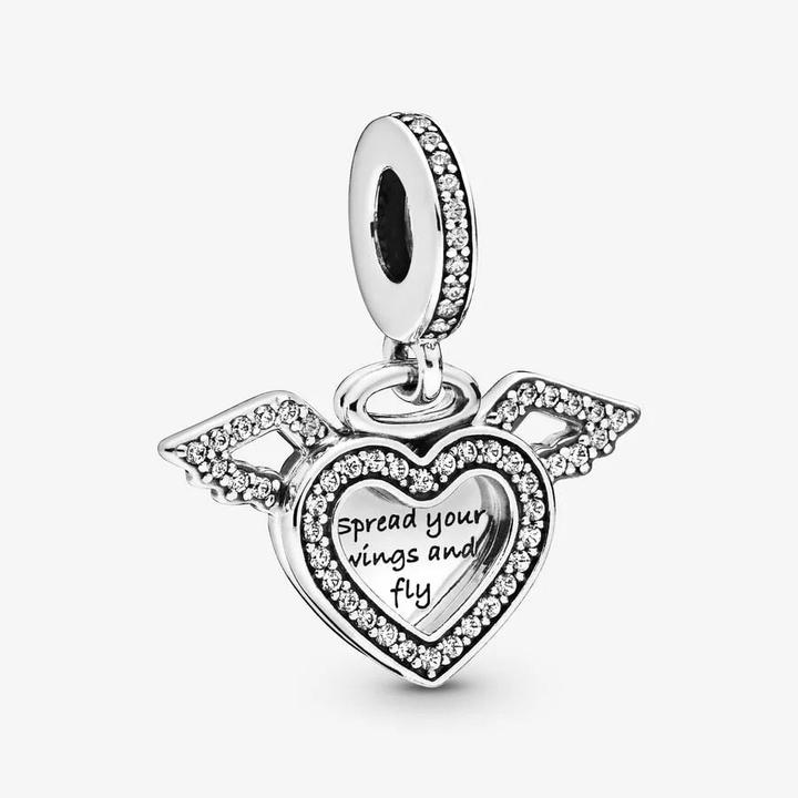 Actual product image Pandora Heart and Wings Charm (Silver 925)
