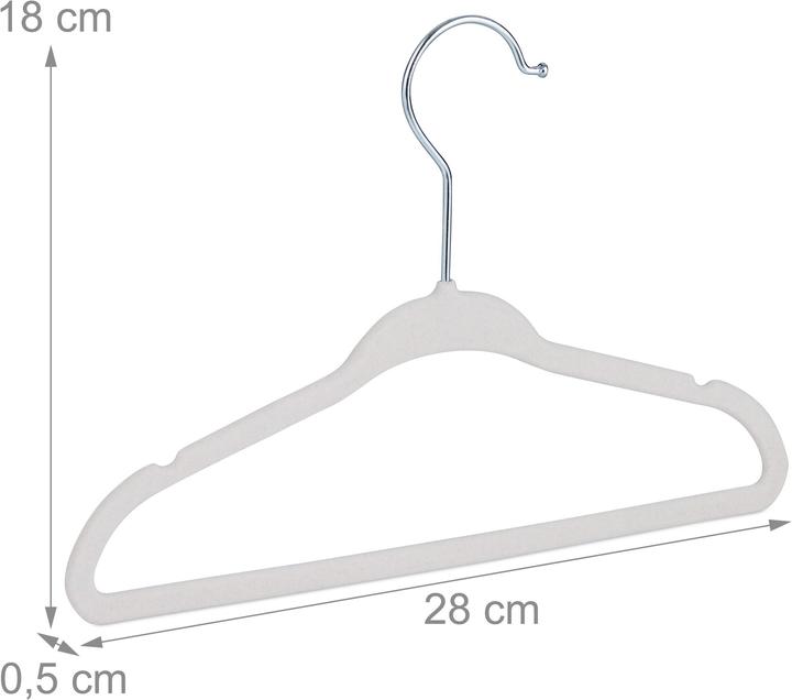 Image du produit Relaxdays Velvet Coat Hangers pour les enfants (30 x)