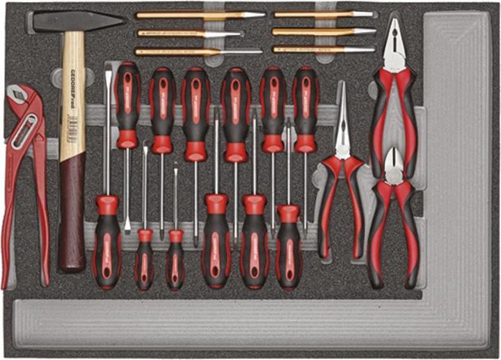 Actual product image Gedore red R21560005 Tool set in workshop trolley MECHANIC black 129 pieces (129 x)