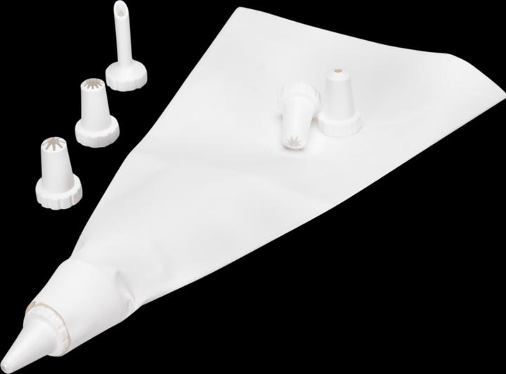 Actual product image Städter Garnishing nozzles & piping bag white small (Piping bag set)