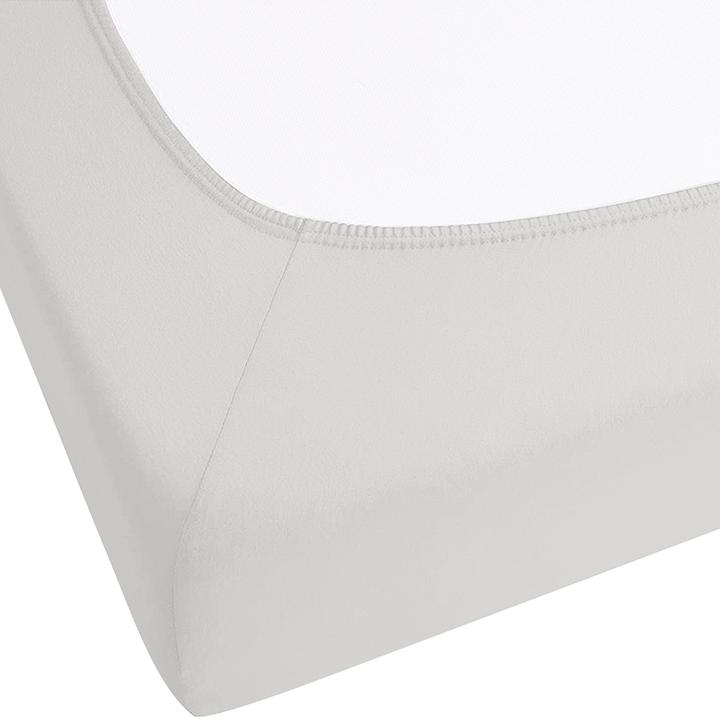 Immagine prodotto Beliani Lenzuolo a pieghe in cotone grigio chiaro 200 x 200 cm JANBU (200 x 200 cm)