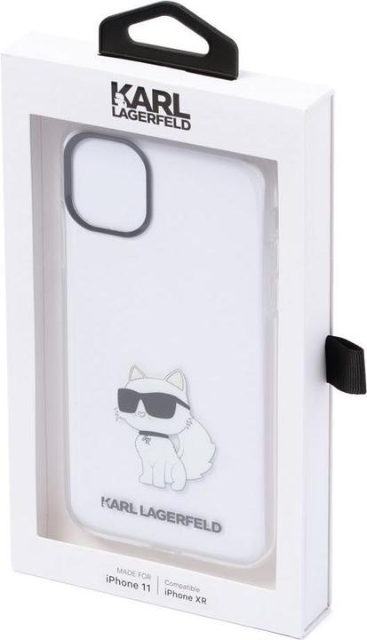 Immagine prodotto Karl Lagerfeld KLHCN61HNCHTCT Custodia rigida trasparente per iPhone 11 / Xr 6.1" Ikonik Choupette (Apple iPhone 11)