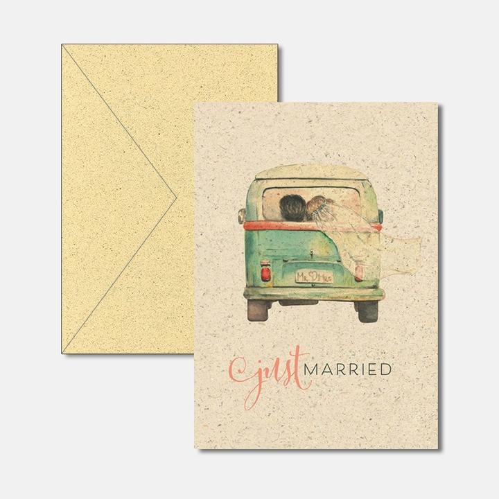 Image du produit Carte de mariage Édition papier à l'herbe (1 pcs)