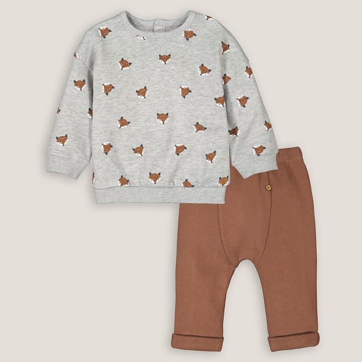 Produktbild La Redoute Collections 2-teiliges Set aus Sweatshirt und Sweatpants (50)