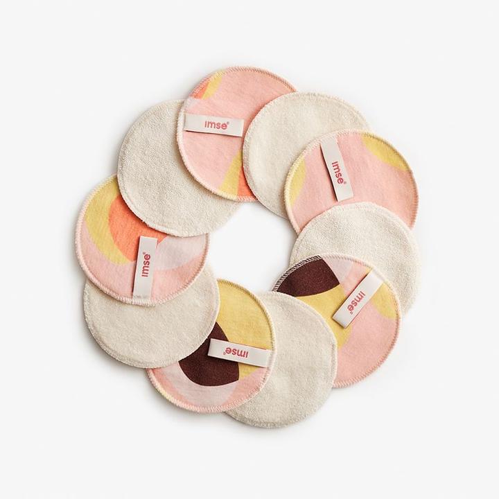 Produktbild ImseVimse Waschbare Abschminkpads - 10 Stk Pink hoop (Reinigungstücher)