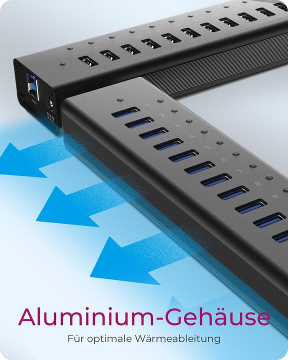 Immagine prodotto Icy Box Ib-Ac6113 (USB-B, 13 Porti)