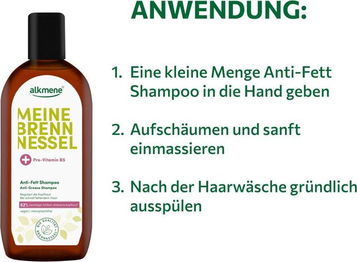 Produktbild Alkmene MEINE BRENNESSEL, Anti-Fett Shampoo (250 ml, Flüssiges Shampoo)