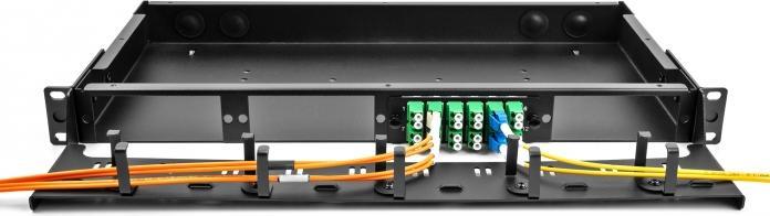 Produktbild Delock LWL HD (High Density) Kassette MPO Stecker zu 12 x LC Duplex Buchse, 24 Fasern, Singlemode, Polar...