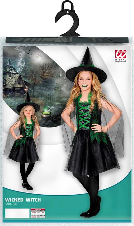 Produktbild Widmann Böse Waldhexe mit Kleid und Hut Kinderkostüm (164)