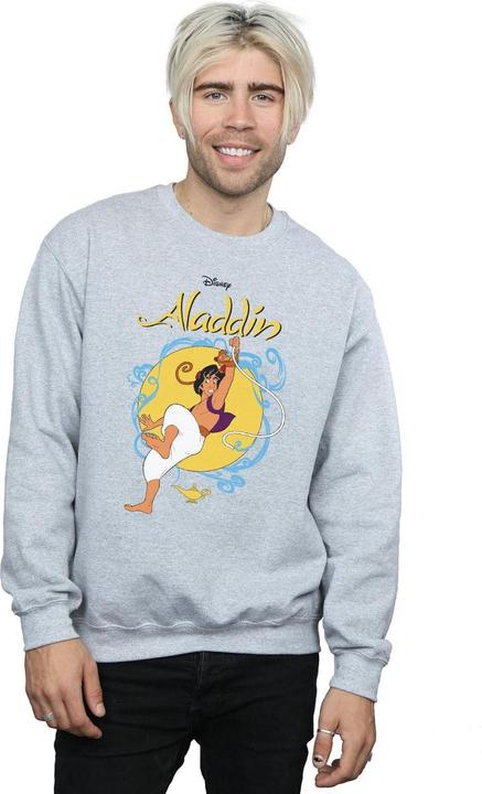 Actual product image Disney Mens Aladdin Rope Swing Sweatshirt (XL)