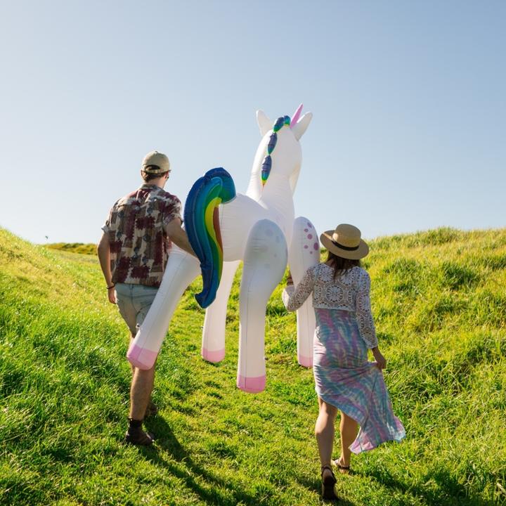 Actual product image The Monster Factory Inflatable Life Size Unicorn
