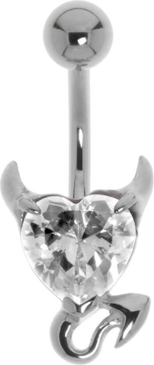 Actual product image Bijouteria Bellypiercing (Zirconia, Surgical steel 316L)