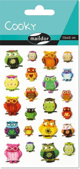 Image du produit Maildor Cooky, Sach 1 pl 7,5x12cm, Hiboux - A motifs