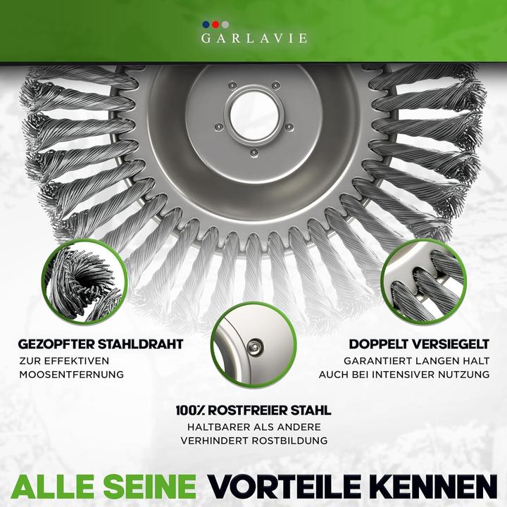 Produktbild Garlavie Unkrautbürste Freischneider (Rasentrimmer, Gartenmaschinen Aufsatz)