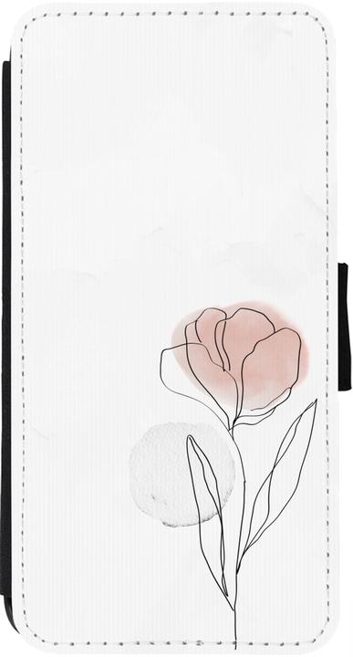 Actual product image PhoneLook Coque Wallet noir Spring 23 minimalist flower (Apple iPhone 13)