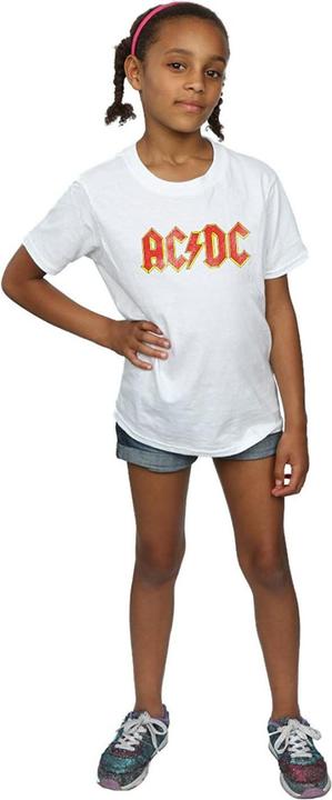 Immagine prodotto AC/DC Maglietta da ragazza in cotone con logo invecchiato (116)