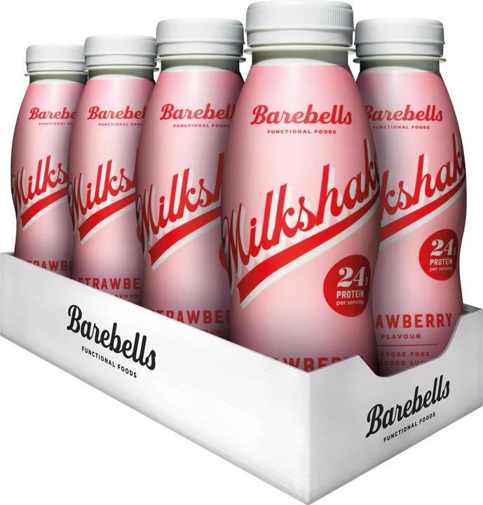 Actual product image Barebells Protein Milkshake (Strawberry, 8 x)