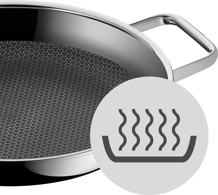 Immagine prodotto WMF Resistenza professionale (28 cm, Padella per friggere, Alluminio, Acciaio inossidabile)