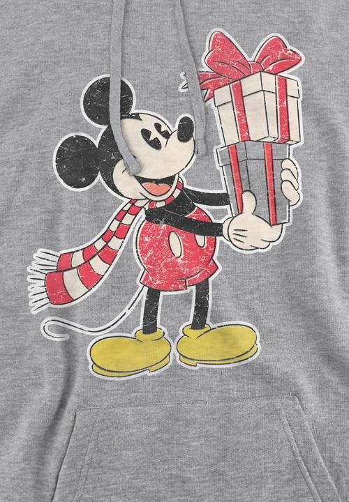 Immagine prodotto Disney Felpa con Cappuccio Natale Topolino Regalo Uomo (M)