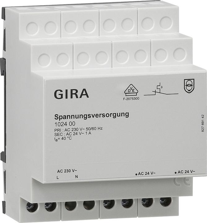 Actual product image Gira Power supply 1A 102400 KNX/EIB REG