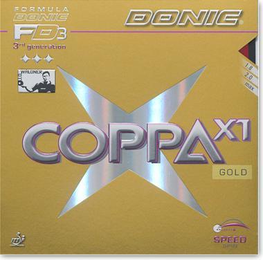 Produktbild Donic Belag Coppa X1 (Gold) (2.30 mm)
