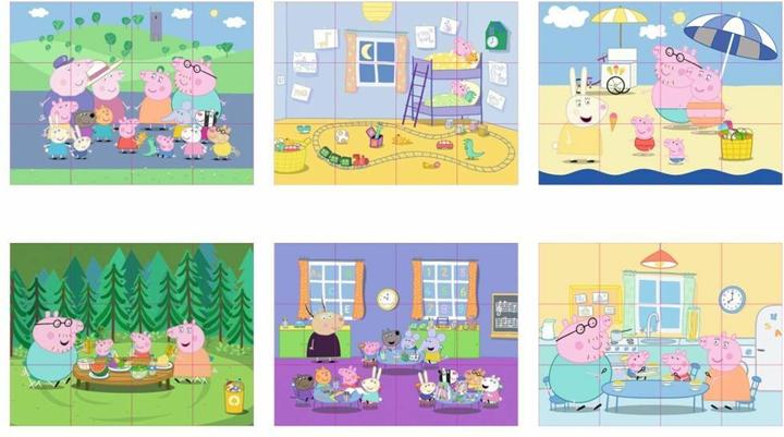 Produktbild Simba Peppa Pig, Bilderwürfel (12 Teile)