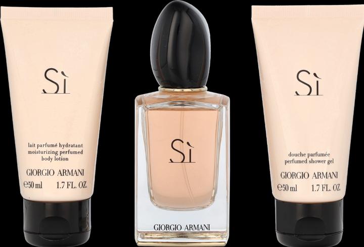 Image du produit Giorgio Armani Sì Set Eau de Parfum 50ml + Gel Douche 50ml + Lait Corporel 50ml (Eau de parfum, 150 ml)