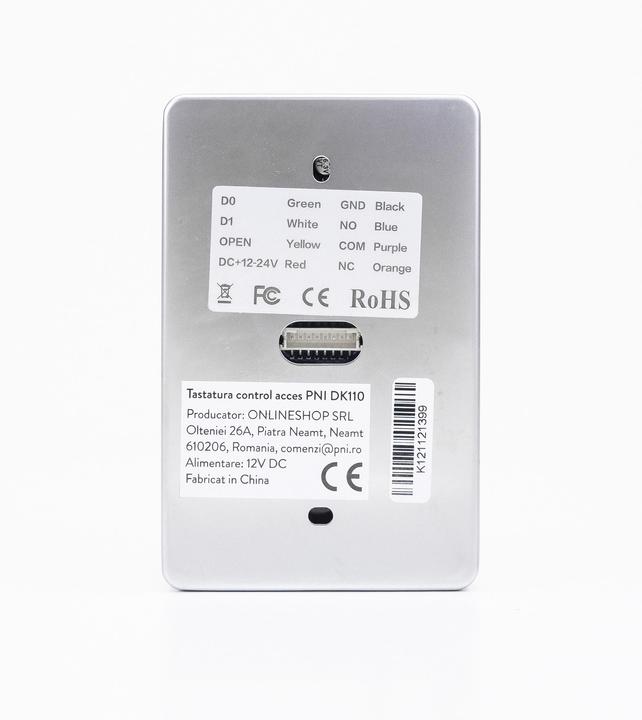 Immagine prodotto PNI Tastiera di controllo accessi DK110, indipendente, per esterni e interni, IP54 (Chiave)