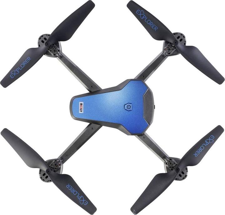 Actual product image Reely Marathon Quadrocopter RtF beginner, camera flight blue (metallic) (30 min, 181 g, 0.00 Mpx)