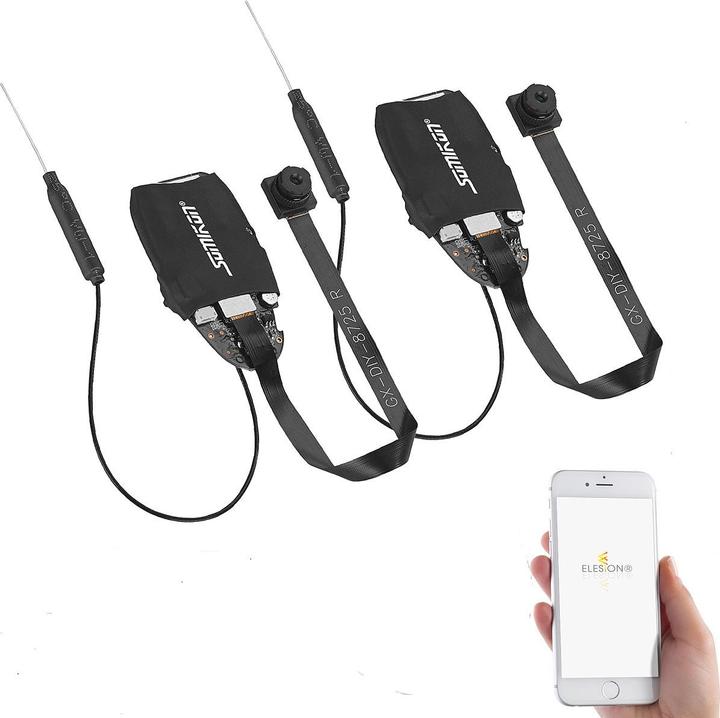 Somikon 2er-Set WLAN-Full-HD-Micro-Einbau-Kamera