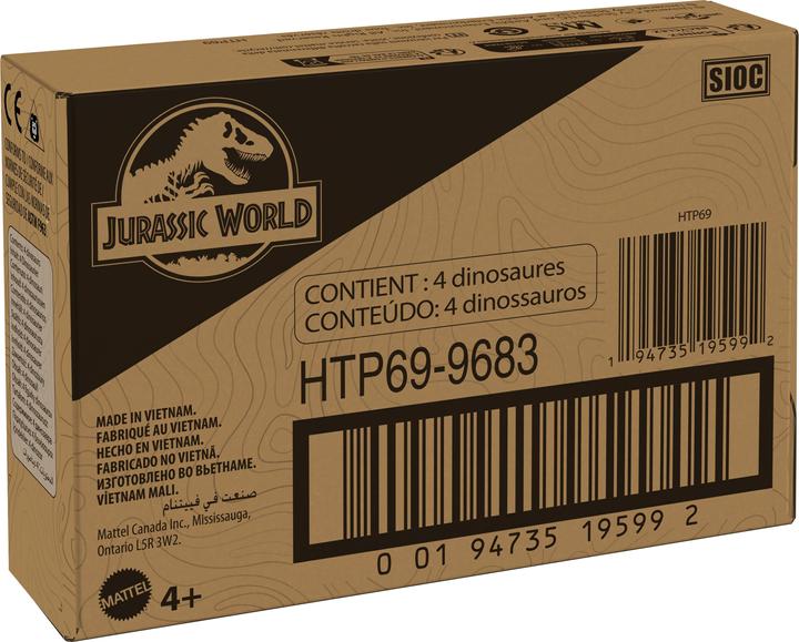 Actual product image Mattel Jurassic World Survival Instincts Hidden Hatchers 4-Pack