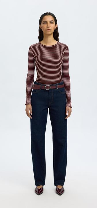 Produktbild Selected Femme Slfanna Ls Crew Neck Tee Str Noos (L)