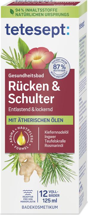 Produktbild Tetesept Gesundheitsbad Rücken & Schulter (125 ml, Badeöl)