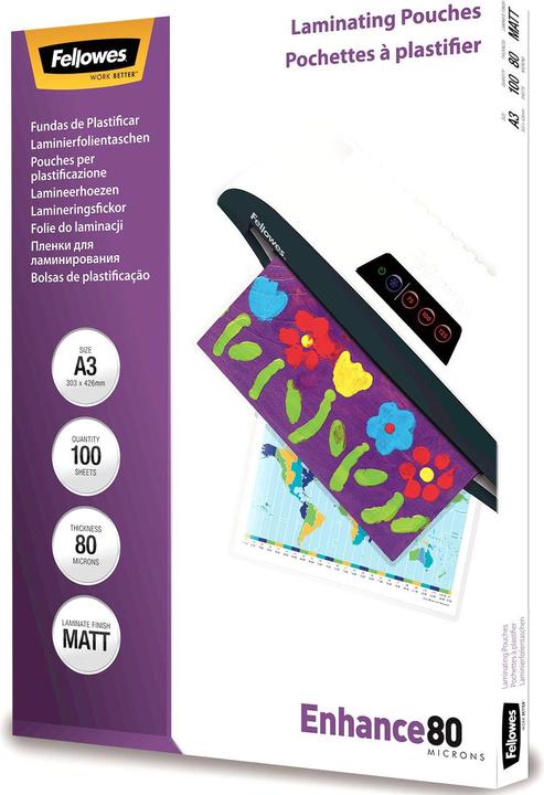 Actual product image Fellowes Enhance 80 (A3, 100 Piece, 80 µm)