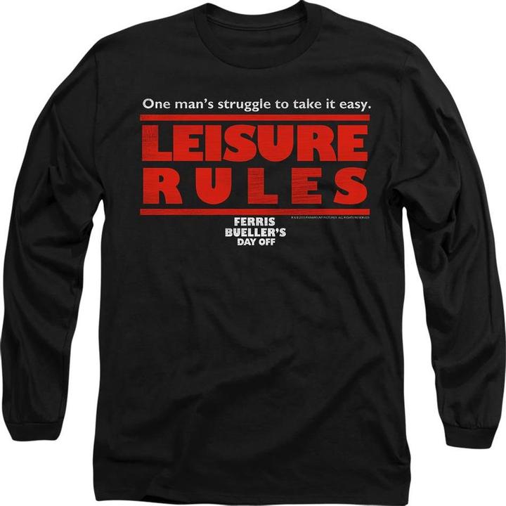 Image du produit Ferris Bueller´s Day Off Ferris Bueller's Day Off - T-shirt LEISURE RULES - Adulte (XL)
