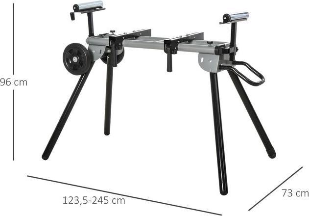 Image du produit Swisshandel24 Support pour scies à onglets Table de travail pour scies à onglets et radiales Support pour scies à (73 cm, 245 cm)