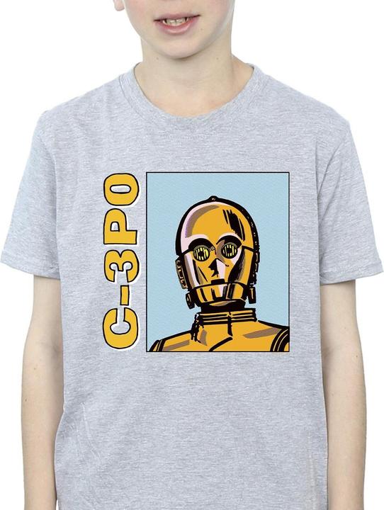 Immagine prodotto Star Wars C3PO Line Art Maglietta Ragazzi (140, 146)
