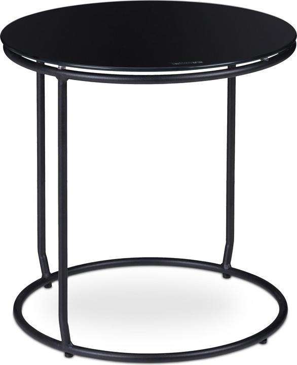 Actual product image Relaxdays Side table with stool (40 x 40 x 40 cm)