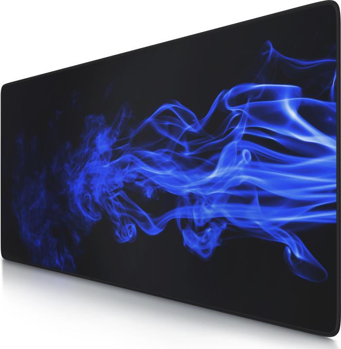 Produktbild CSL Gaming Mauspad, XXL, Mausmatte, 900 x 400 x 3 mm, Tischunterlage, abwaschbar, Blauer Rauch (XXL)