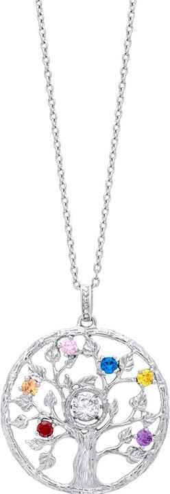 Julie Julsen Dancing Stone Lebensbaum Halskette (Silber 925, 60 cm)